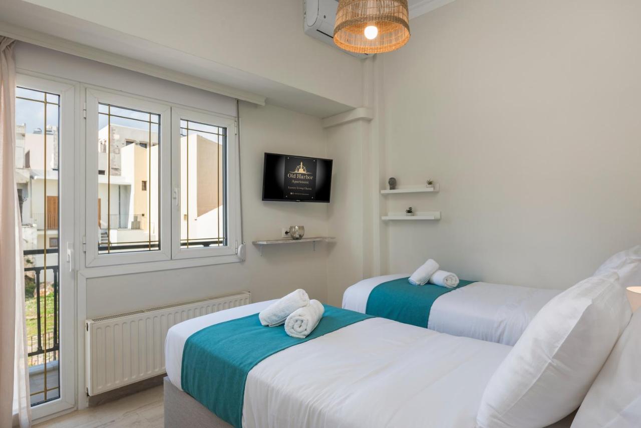 Old Harbor Apartment Luxury Living Chania La Canea Esterno foto